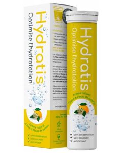 Hydratis Solution Hydratante Goût Citron et Fleur de Sureau 20 pastilles