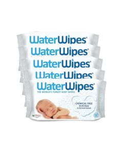 WaterWipes Lingettes Bébé 5 paquets x 60